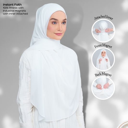 Instant Faith in Bridal White