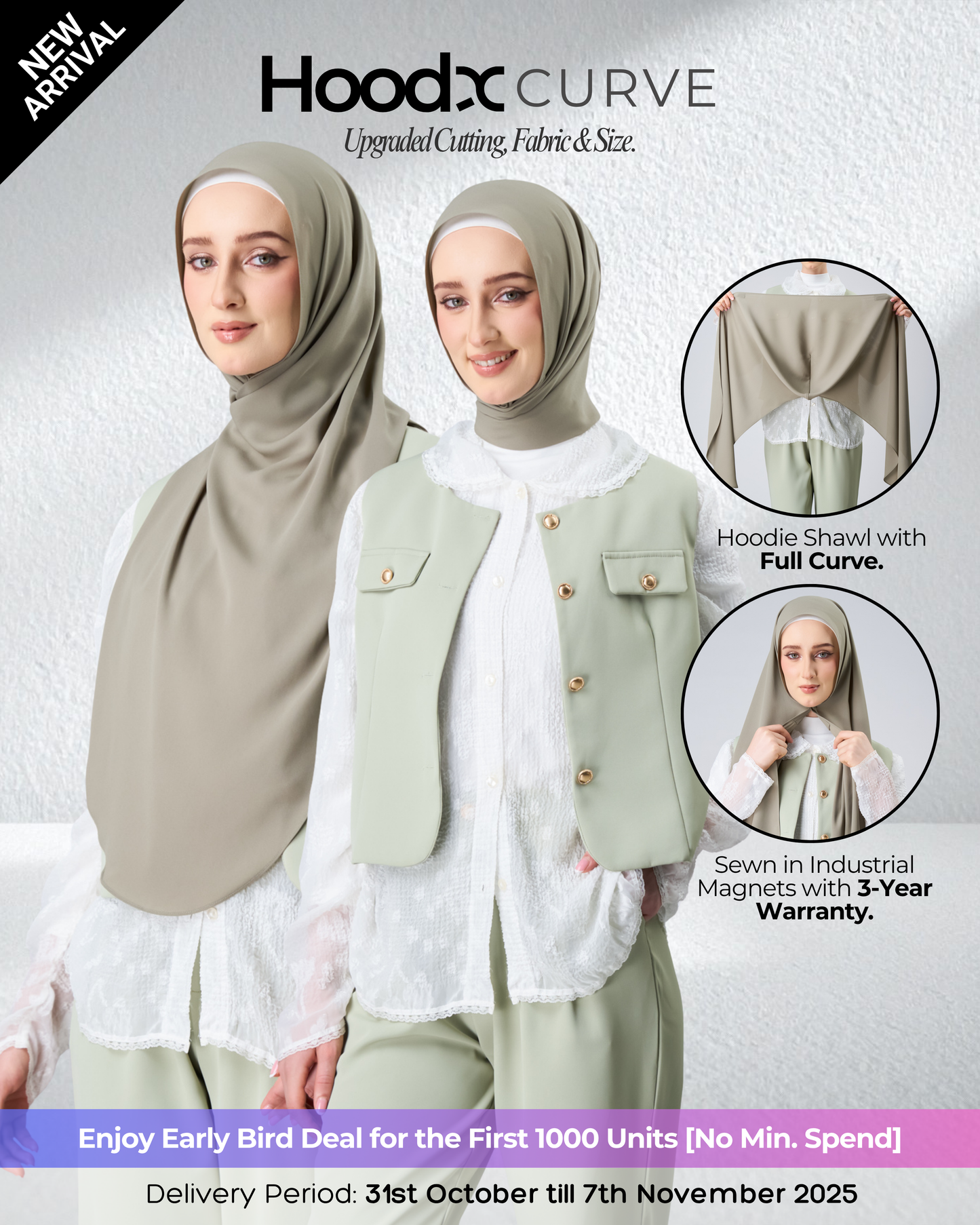 [★New] HoodX Curve in Thyme