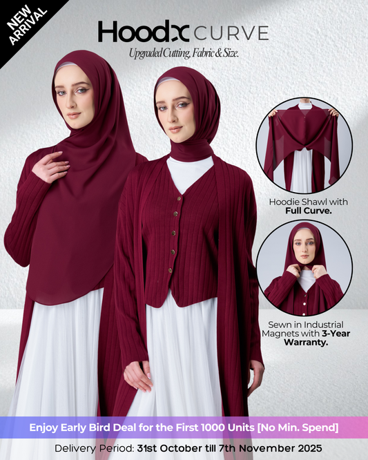 [★New] HoodX Curve in Romantic Crimson