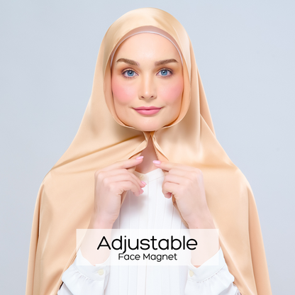 [As-Is] Instant Tag n' Go Shawl l Satin Silk in Gold