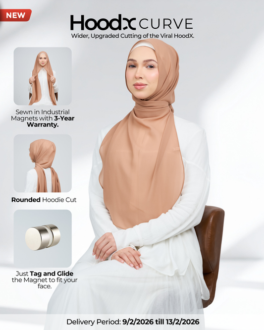 HoodX Curve in Ash Brown