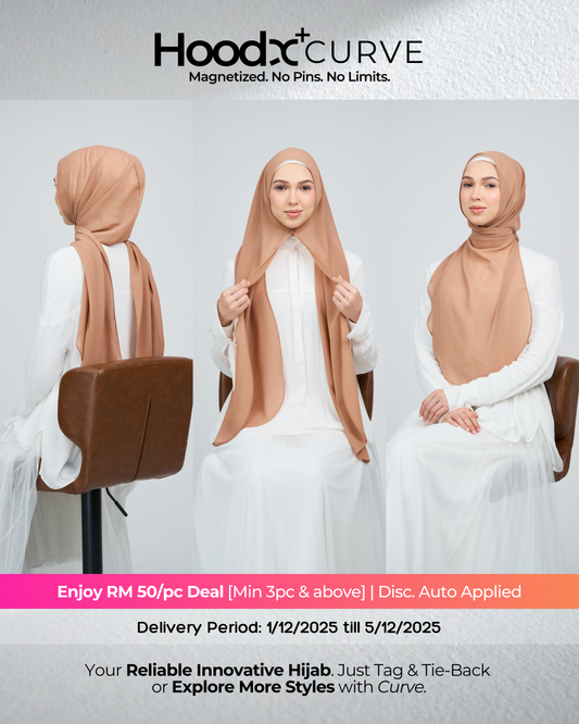 HoodX⁺Plus Curve in Ash Brown