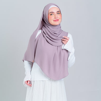 Tag n' Go Max [2M] | Premium Korean Chiffon in Ash Taupe