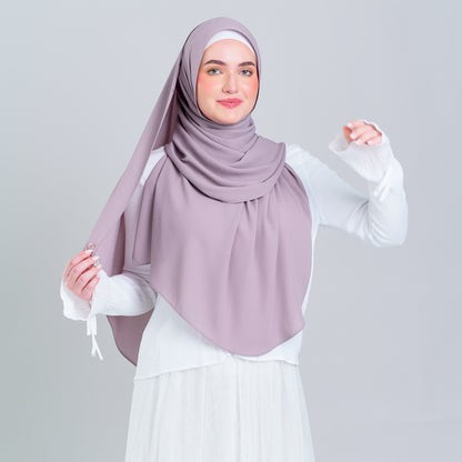 Tag n' Go Max [2M] | Premium Korean Chiffon in Ash Taupe