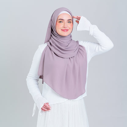 Tag n' Go Max [2M] | Premium Korean Chiffon in Ash Taupe