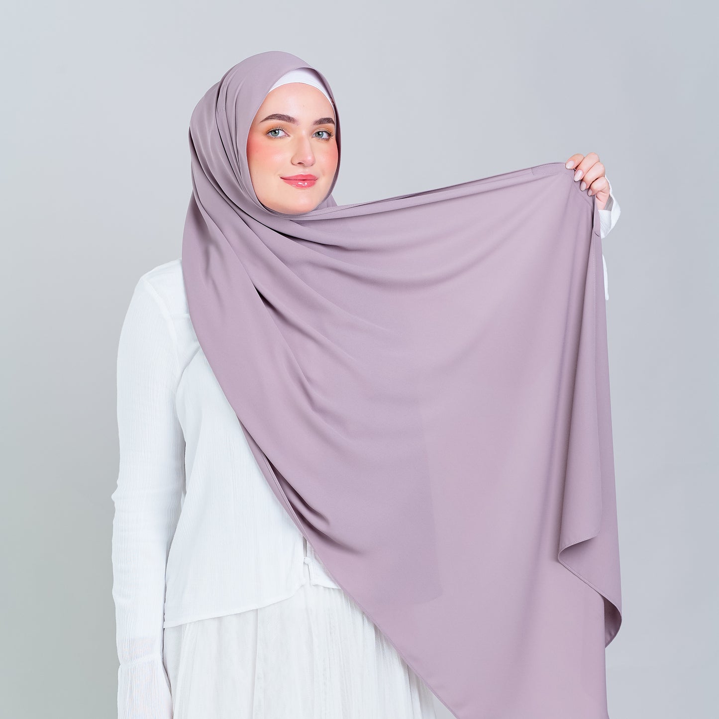 Tag n' Go Max [2M] | Premium Korean Chiffon in Ash Taupe