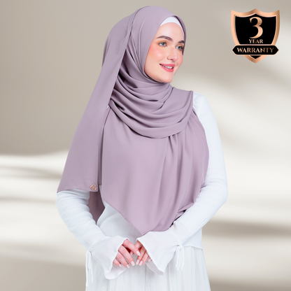 Tag n' Go Max [2M] | Premium Korean Chiffon in Ash Taupe