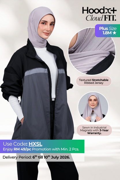 HoodX+ CloudFit in Ash