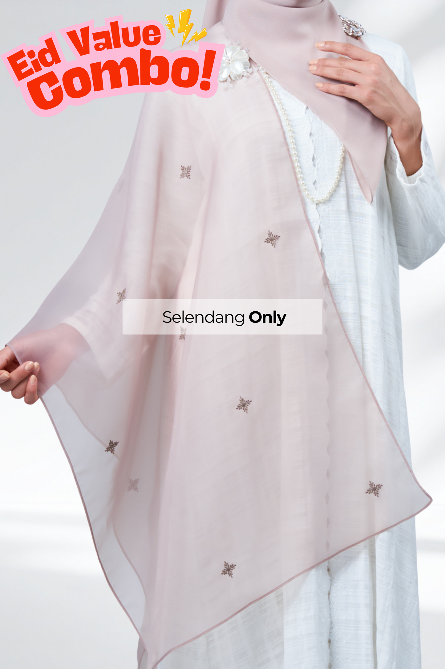 HX Curve x Rhea Selendang in Ash