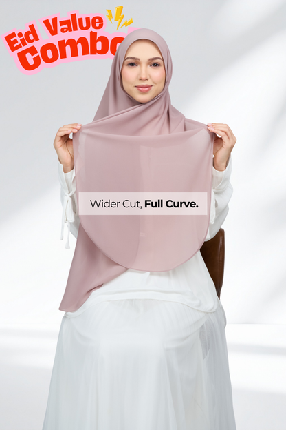 HX Curve x Rhea Selendang in Ash