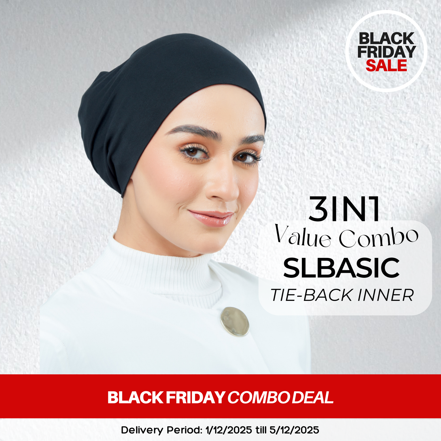 [BFS] SLBasic Tie-Back Inner in Noir Black