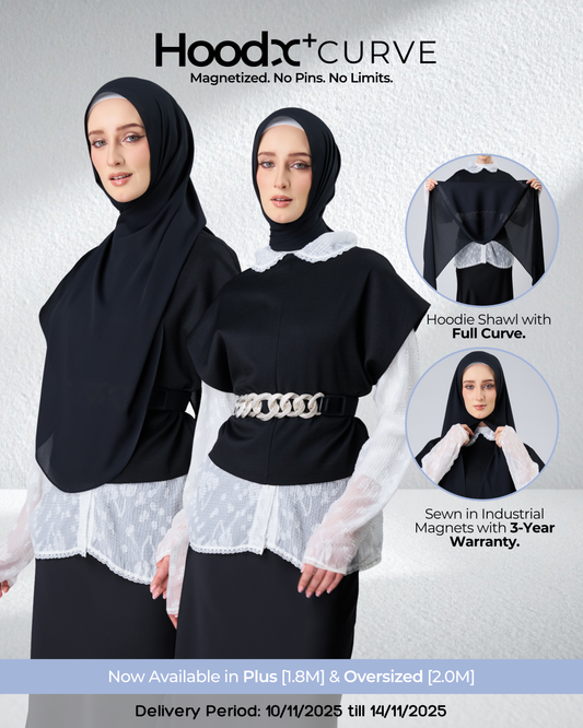 HoodX⁺Plus Curve in Black