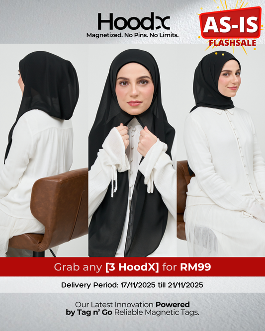 [As-Is] HoodX in Classic Black