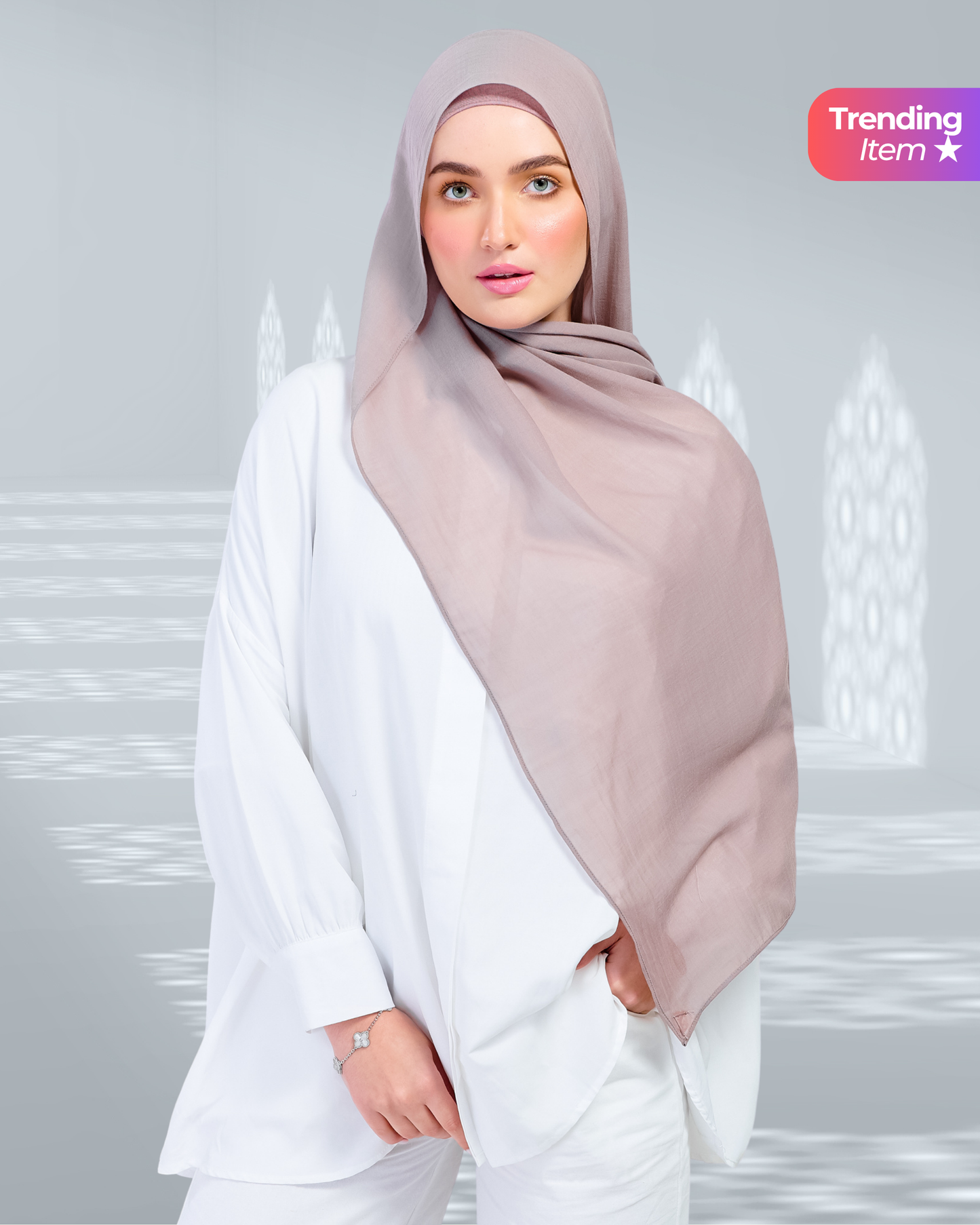 Ironless Elle Shawl in Toffee