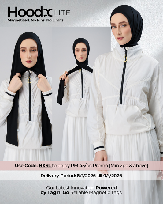 HoodX Lite in Noir Black