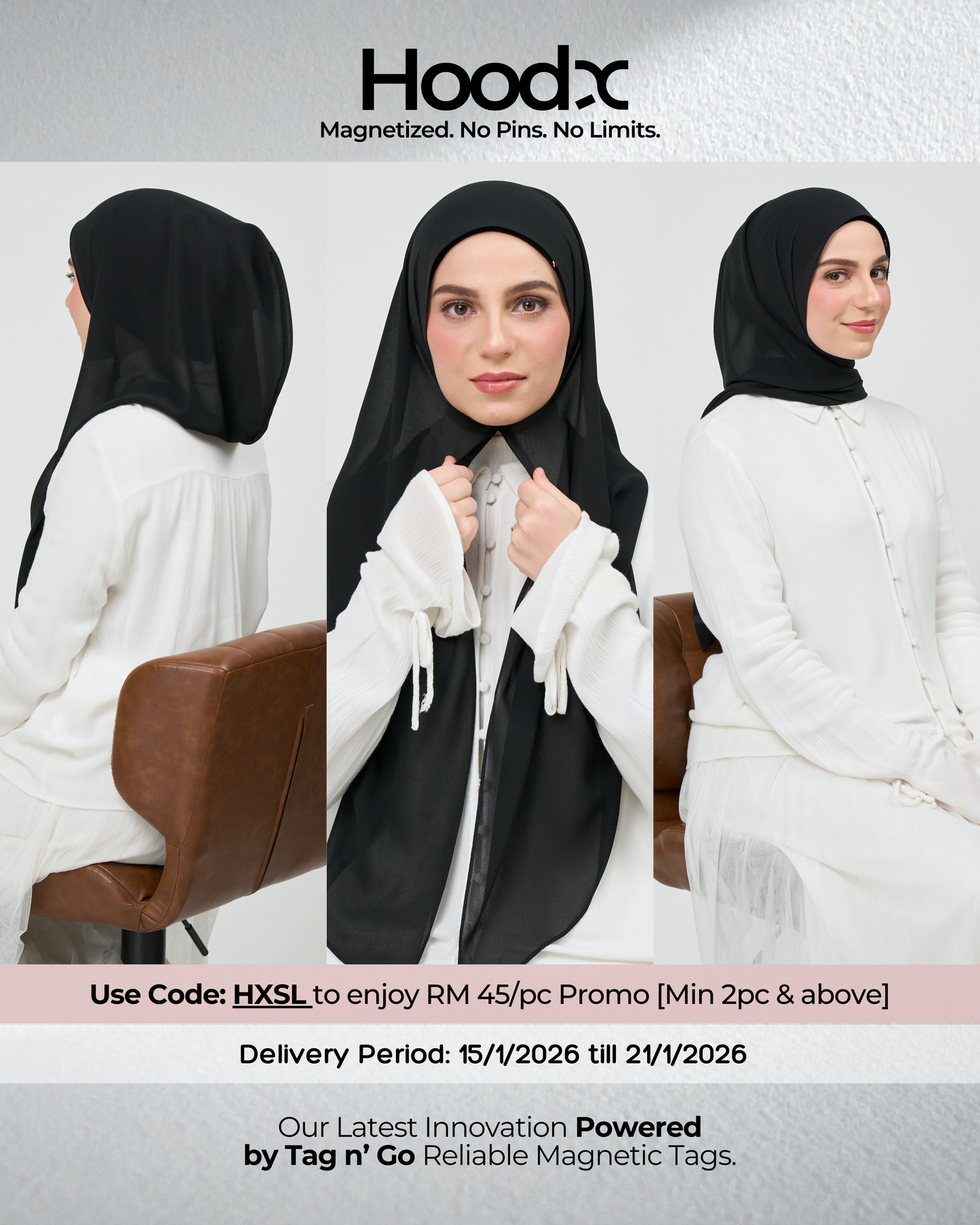 HoodX in Classic Black