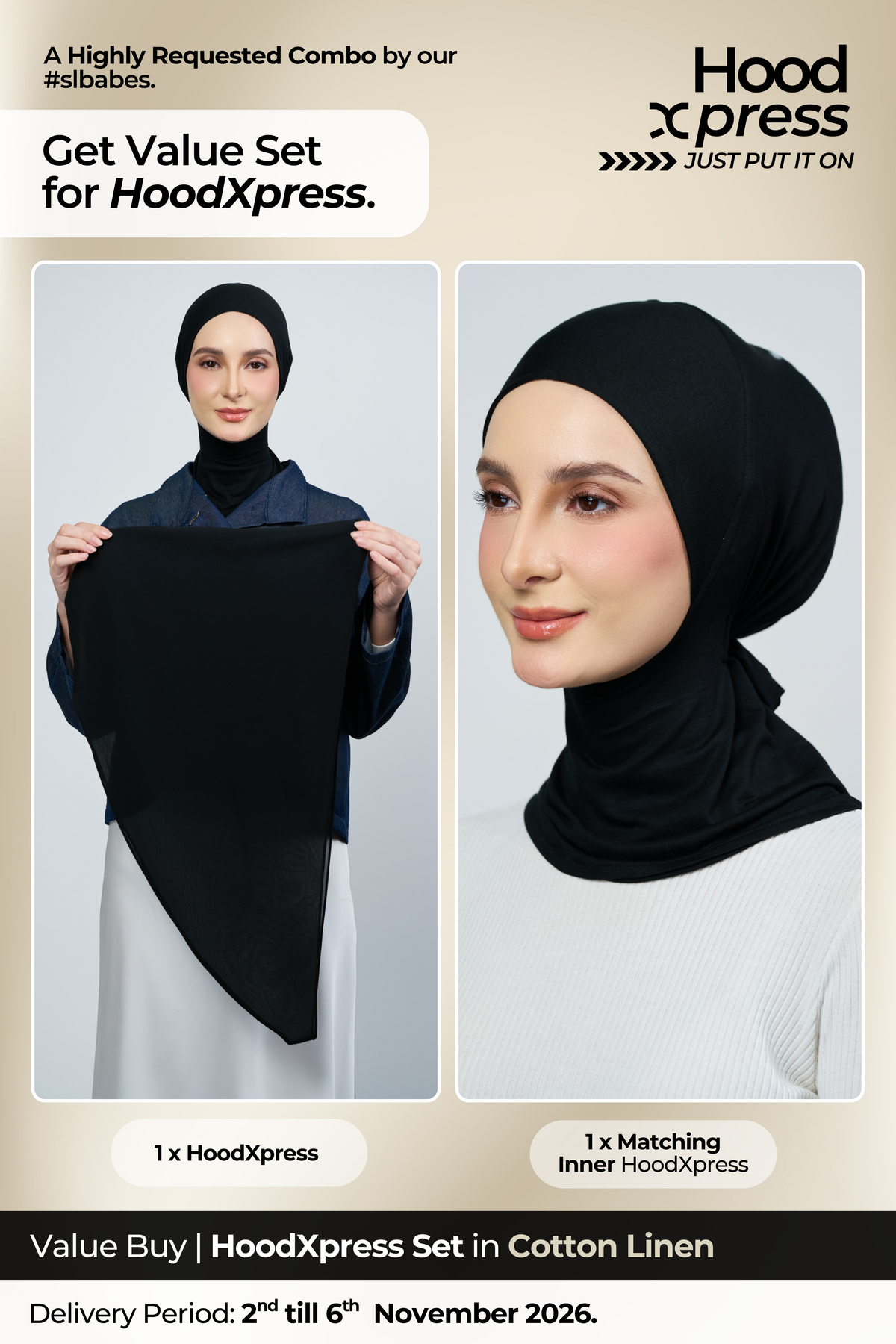 HoodXpress in Black