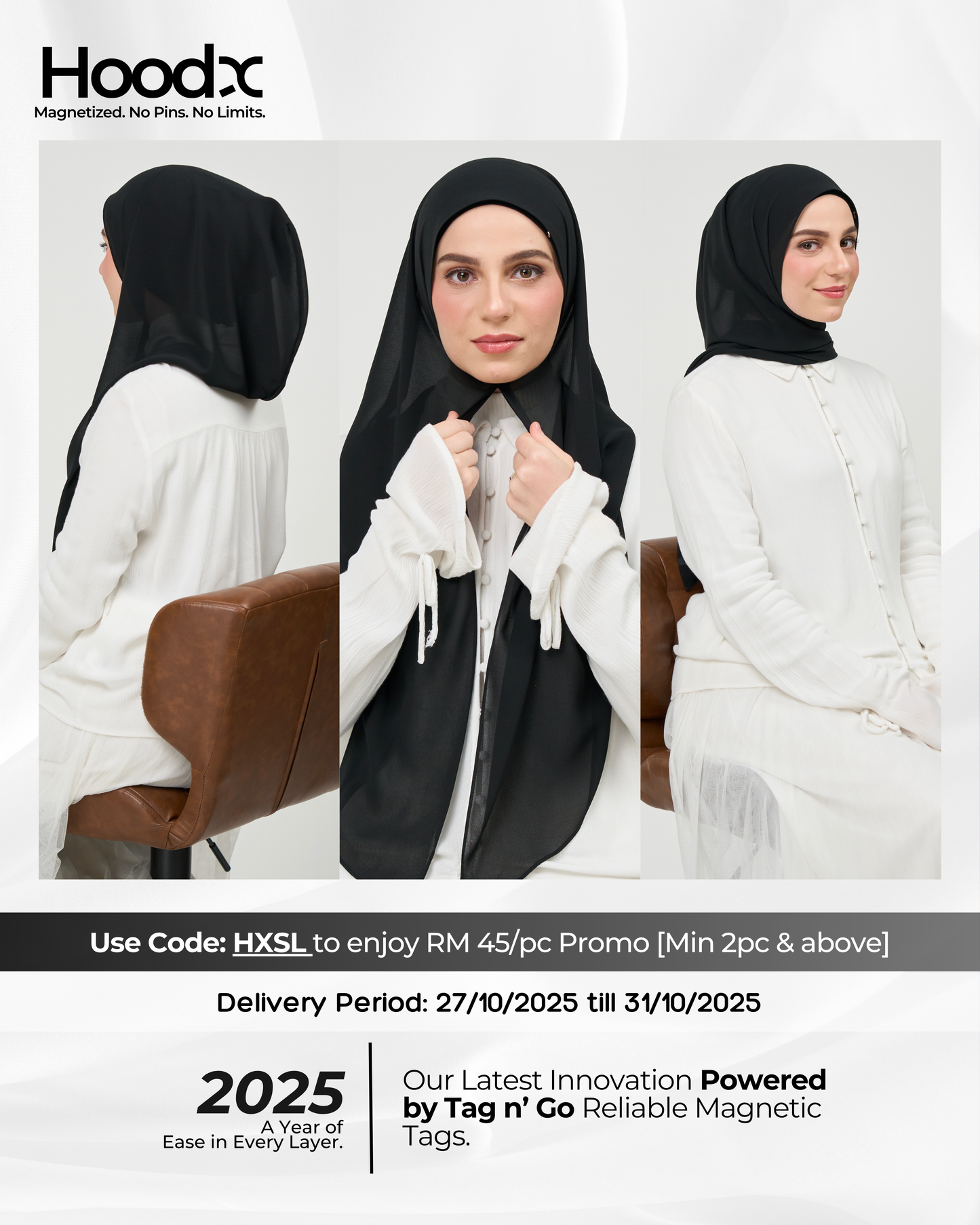 HoodX in Classic Black