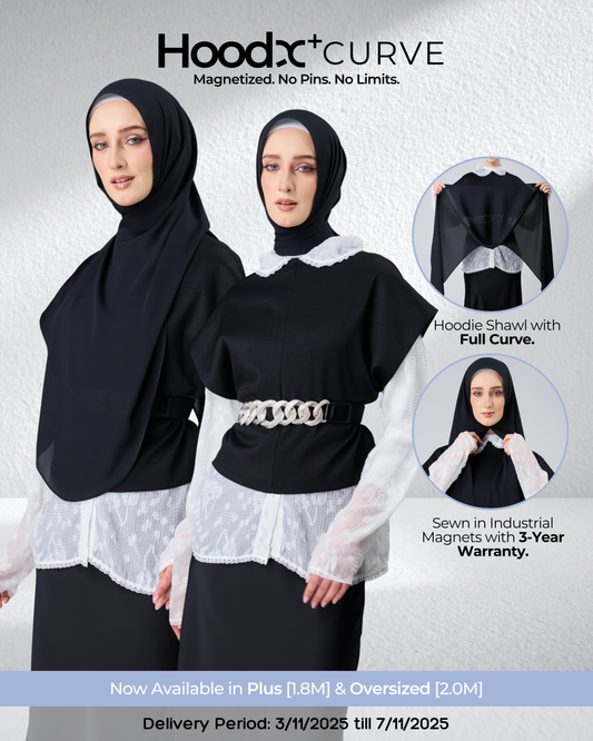 HoodX⁺Plus Curve in Black