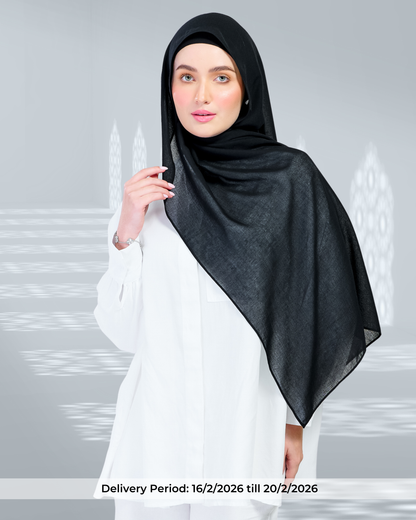 Ironless Elle Shawl in Black