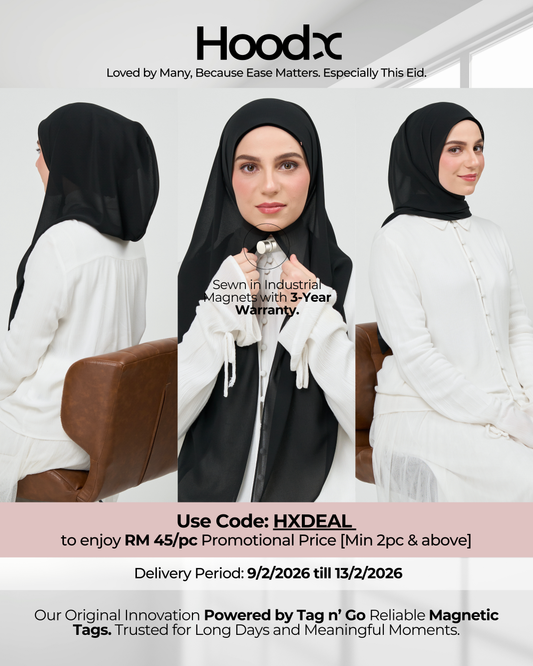 HoodX in Classic Black