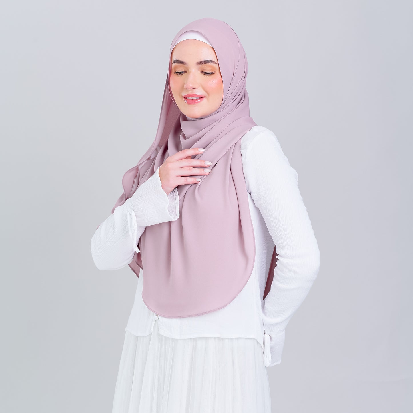 Tag n' Go Max [2M] | Premium Korean Chiffon in Blush Pink