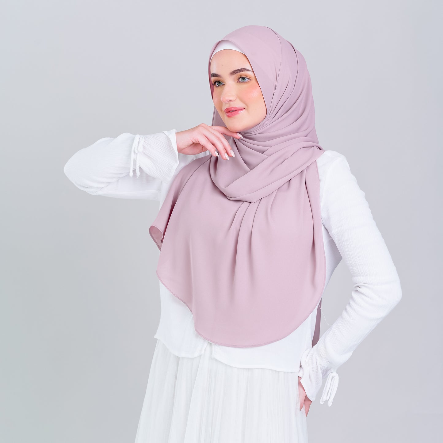 Tag n' Go Max [2M] | Premium Korean Chiffon in Blush Pink