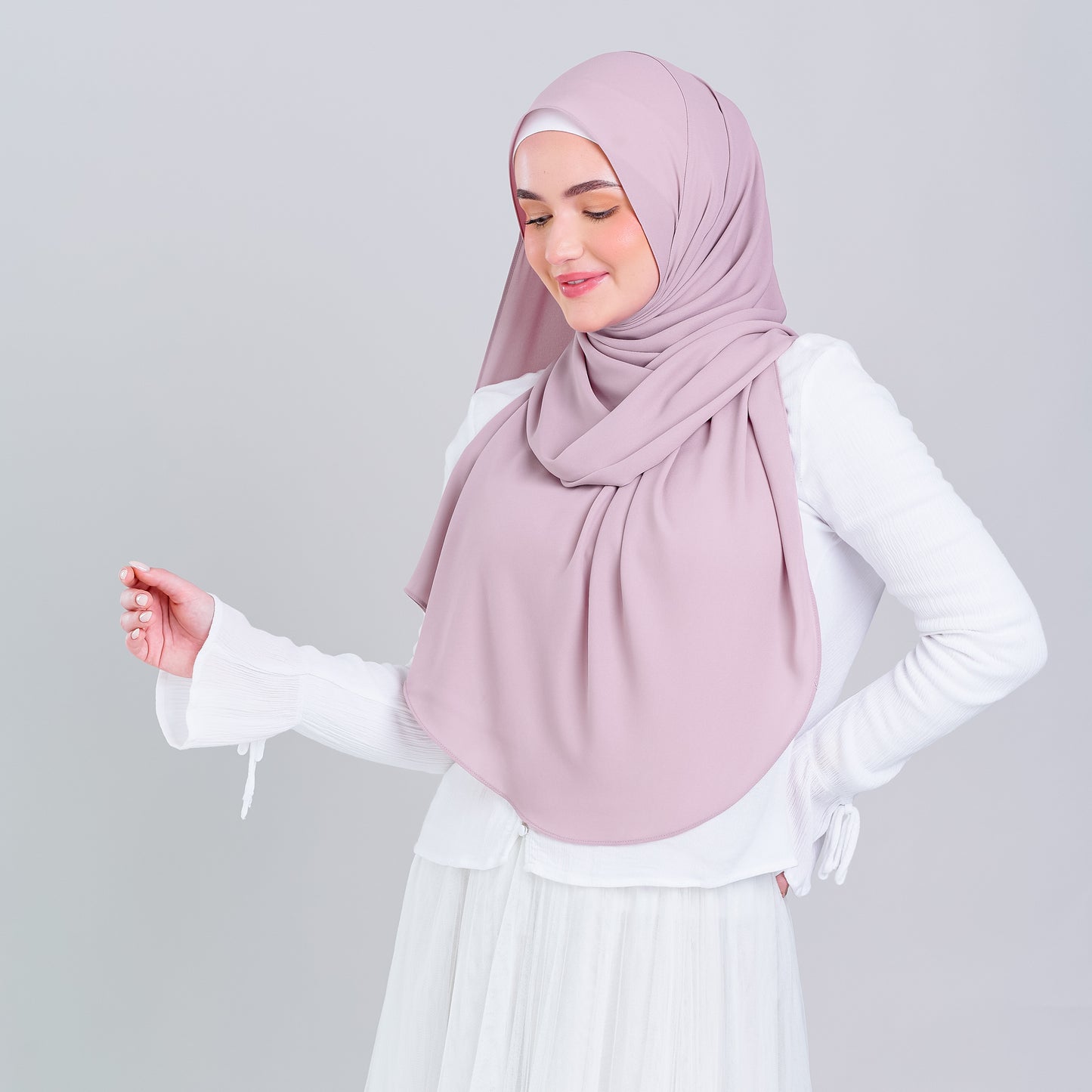 Tag n' Go Max [2M] | Premium Korean Chiffon in Blush Pink