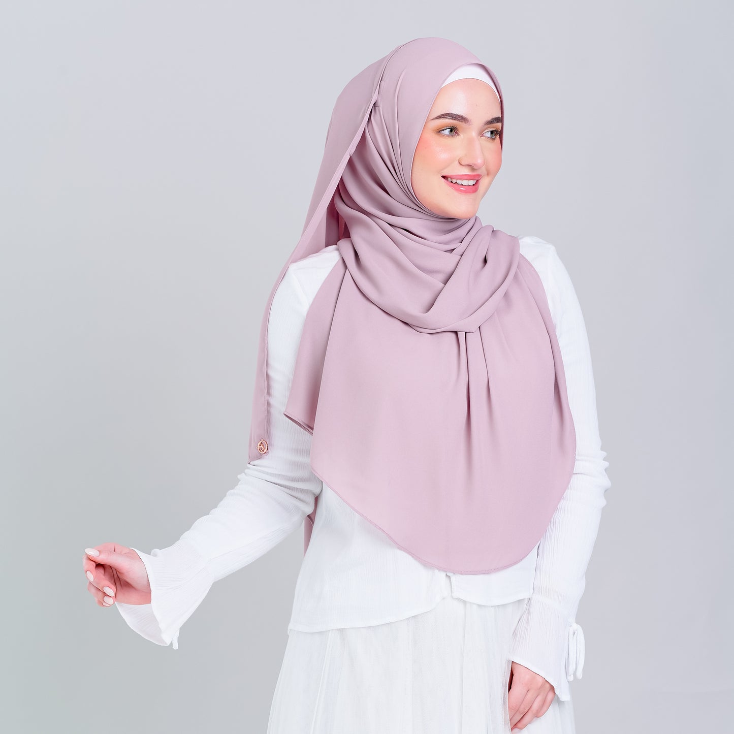 Tag n' Go Max [2M] | Premium Korean Chiffon in Blush Pink