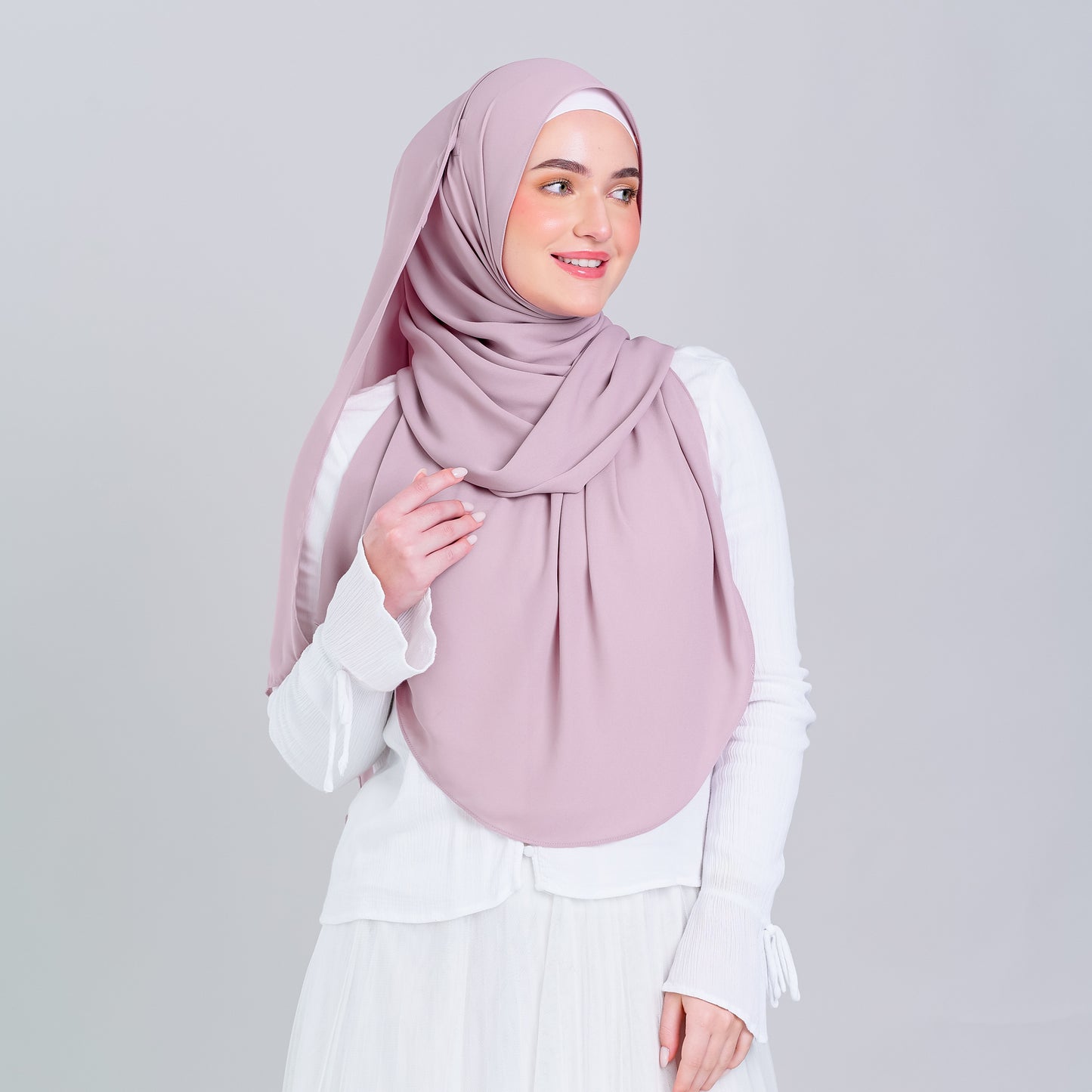 Tag n' Go Max [2M] | Premium Korean Chiffon in Blush Pink