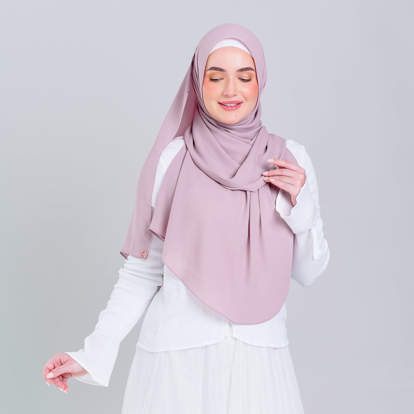 Tag n' Go Max [2M] | Premium Korean Chiffon in Blush Pink