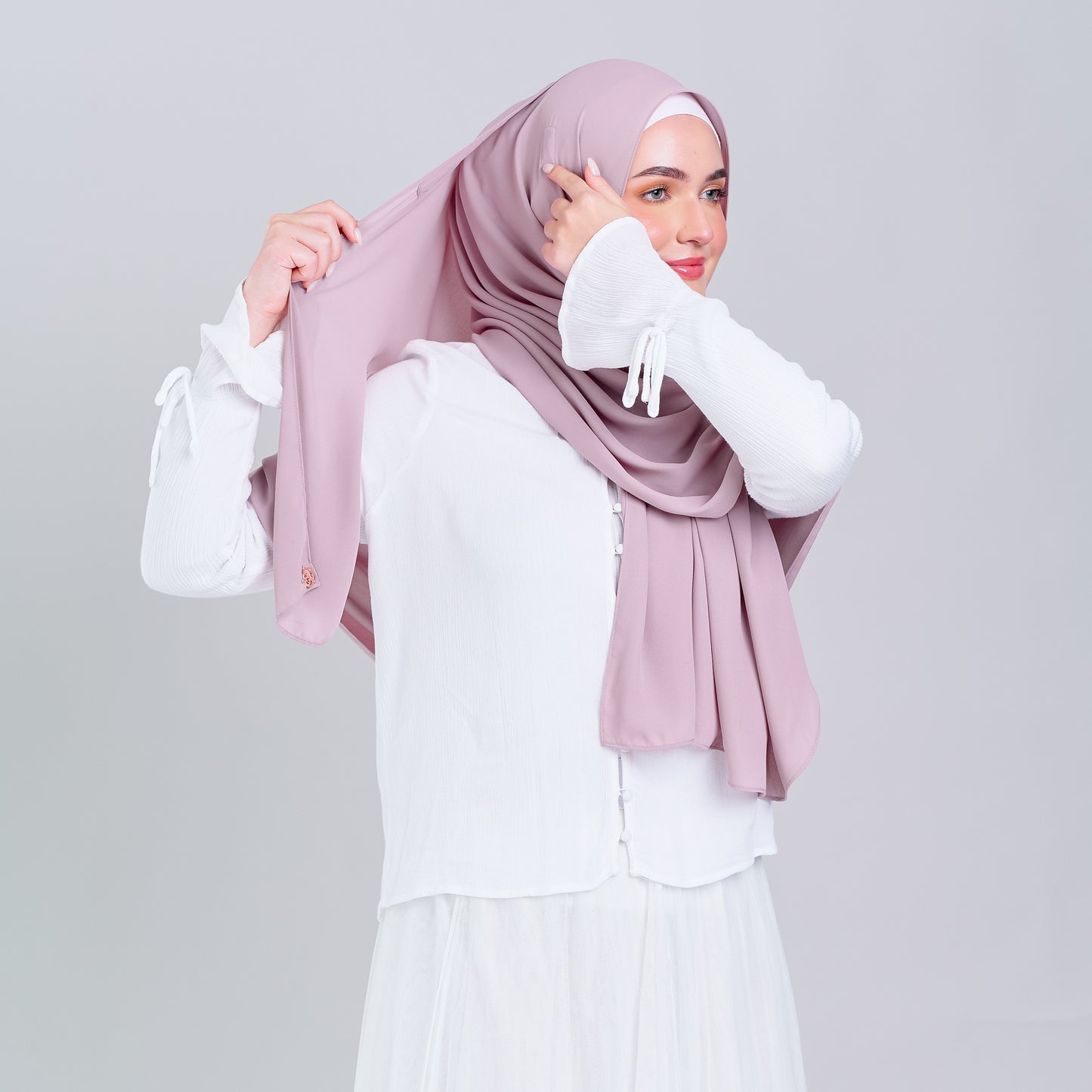 Tag n' Go Max [2M] | Premium Korean Chiffon in Blush Pink