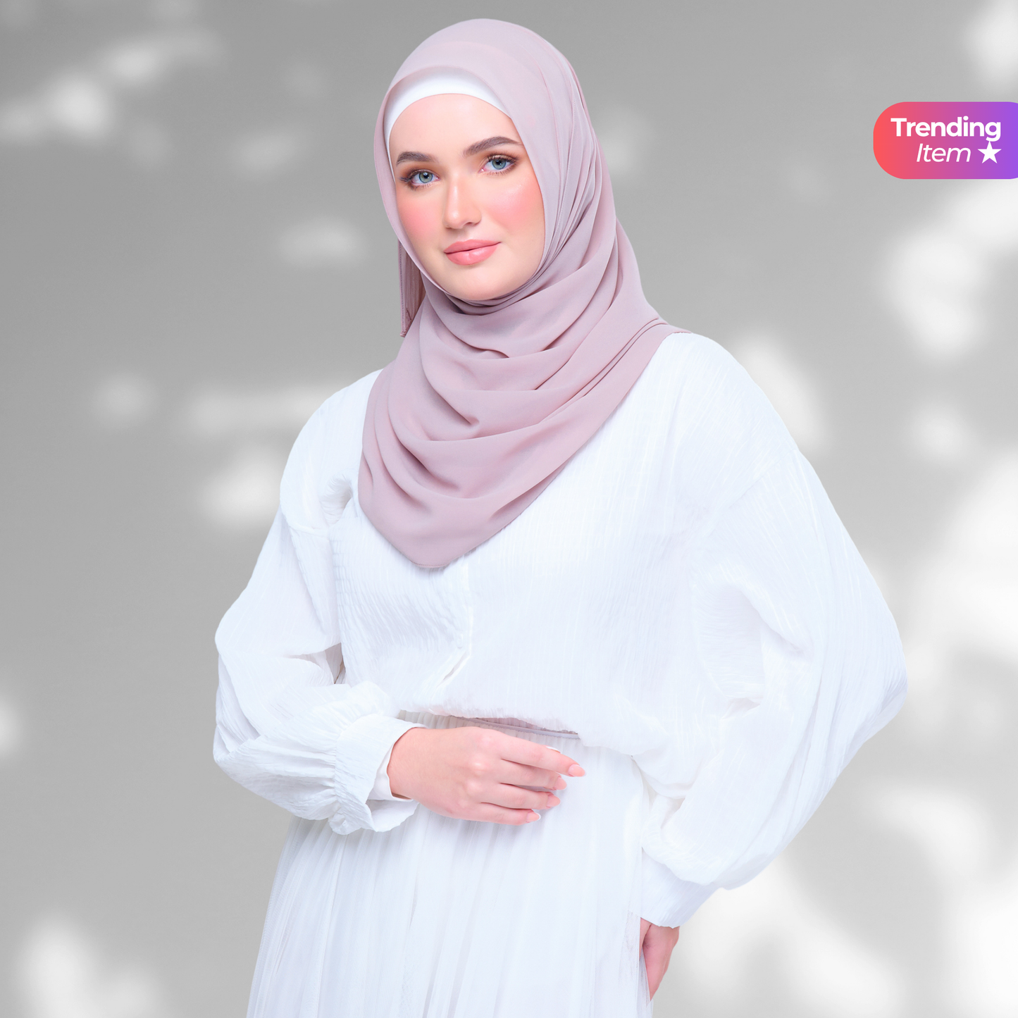 SLBasic 1.8M Shawl in Blush