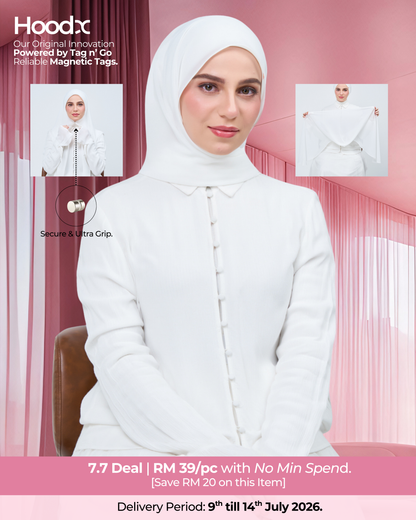 [7.7 Deal] HoodX in Bridal White