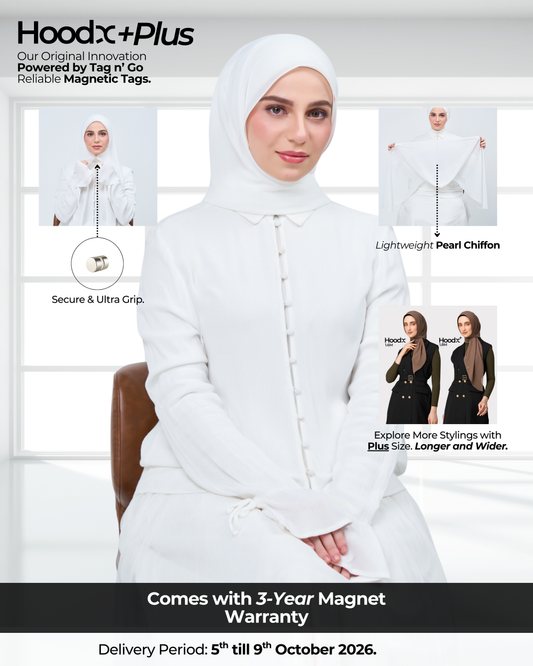 HoodX⁺Plus in Bridal White