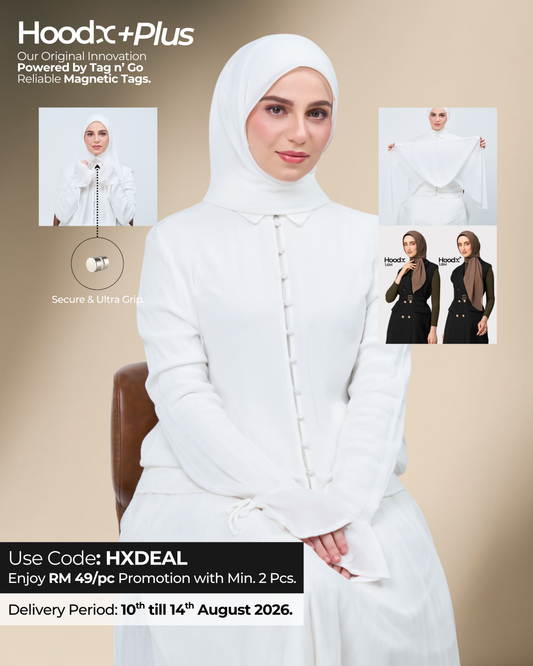 HoodX⁺Plus in Bridal White
