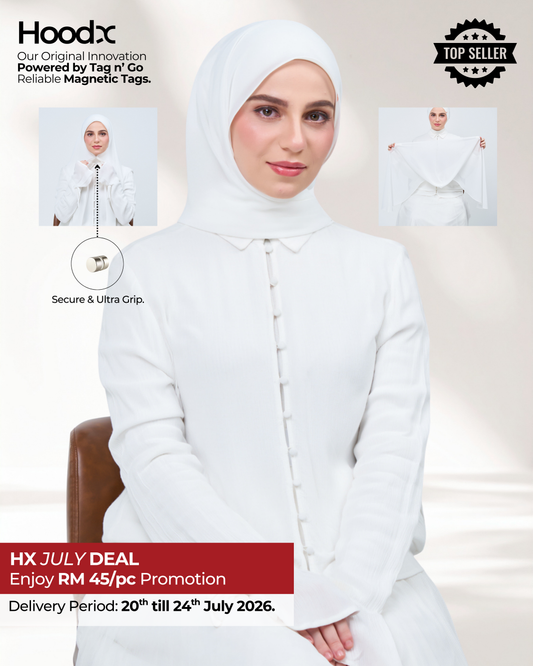 HoodX in Bridal White
