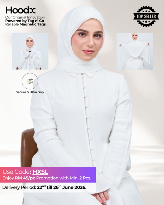 HoodX in Bridal White