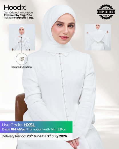 HoodX in Bridal White