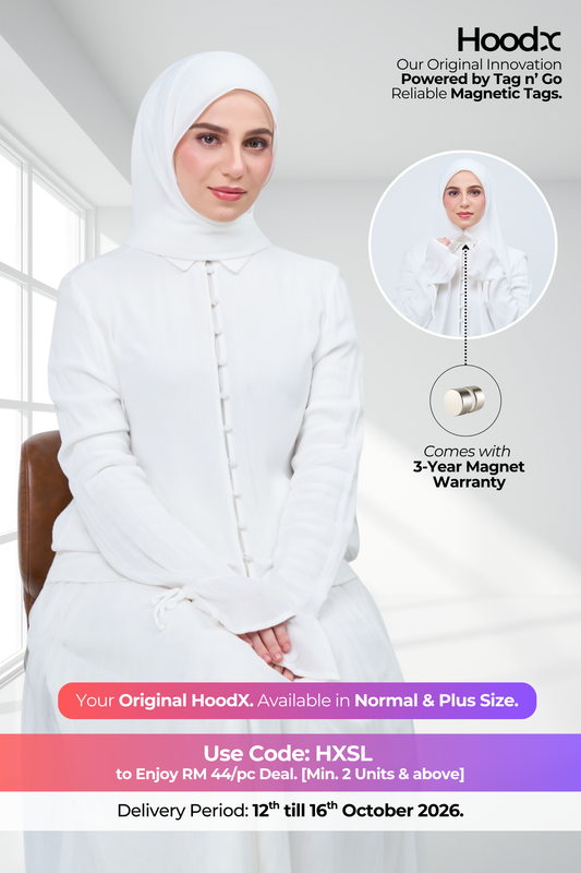 HoodX in Bridal White