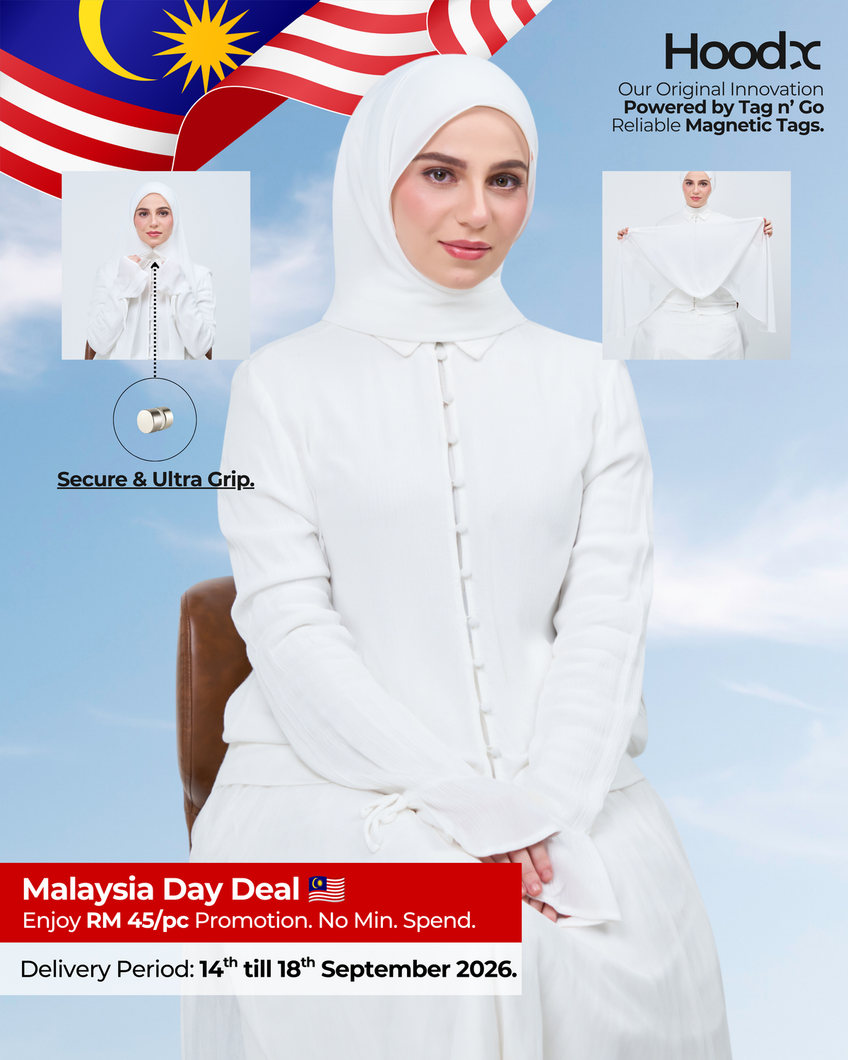 HoodX in Bridal White