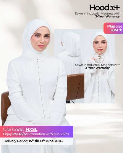 HoodX⁺Plus in Bridal White