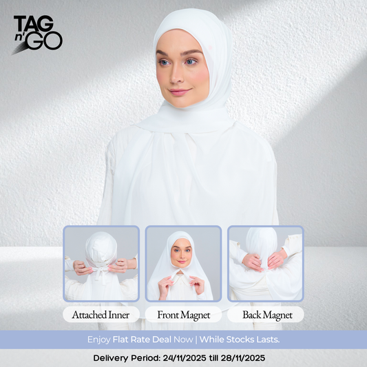 3IN1 Instant Faith Tag n' Go in Bridal White
