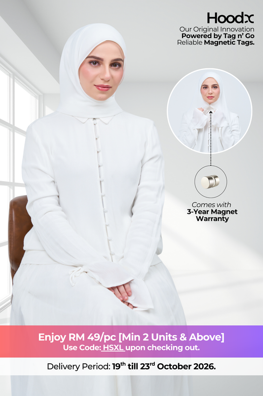HoodX in Bridal White