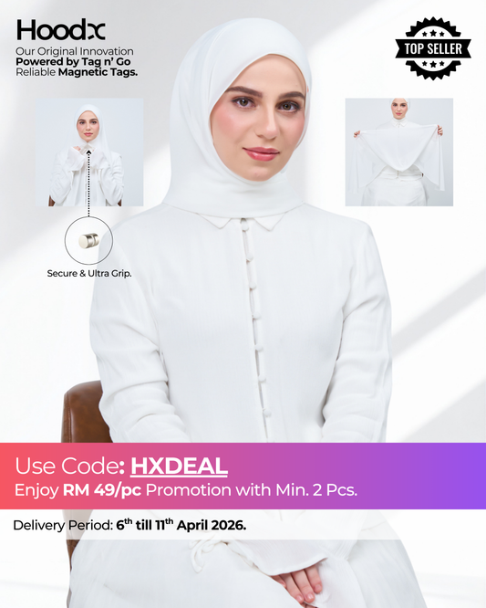 HoodX in Bridal White