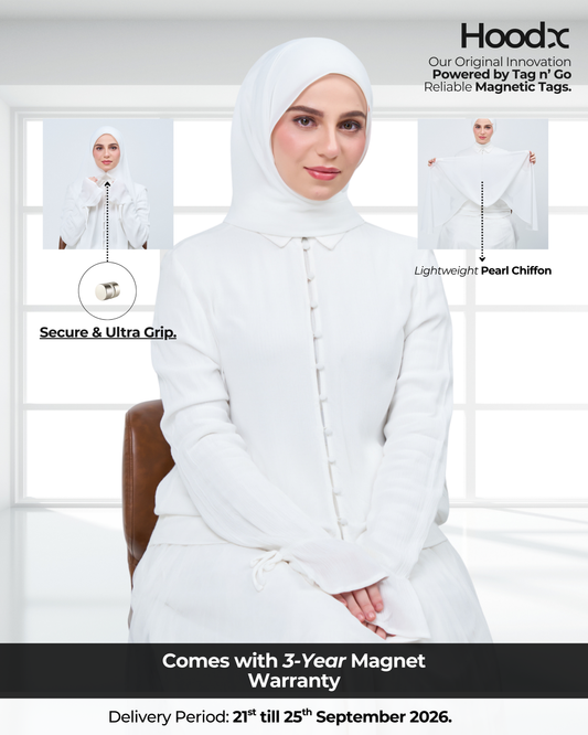 HoodX in Bridal White