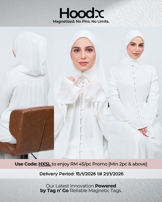 HoodX in Bridal White