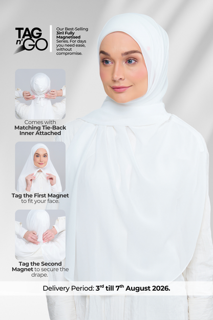 3IN1 Instant Faith Tag n' Go in Bridal White