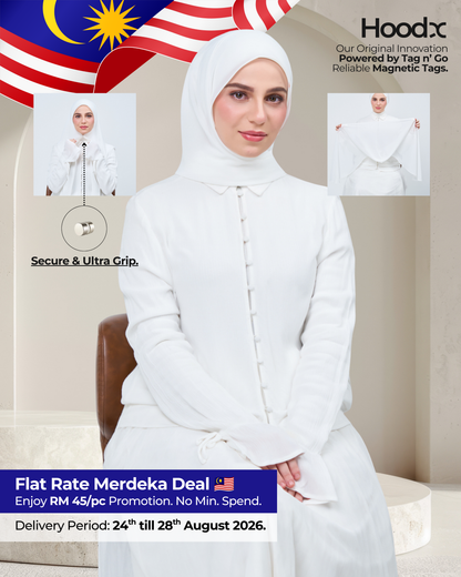 HoodX in Bridal White