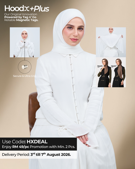 HoodX⁺Plus in Bridal White